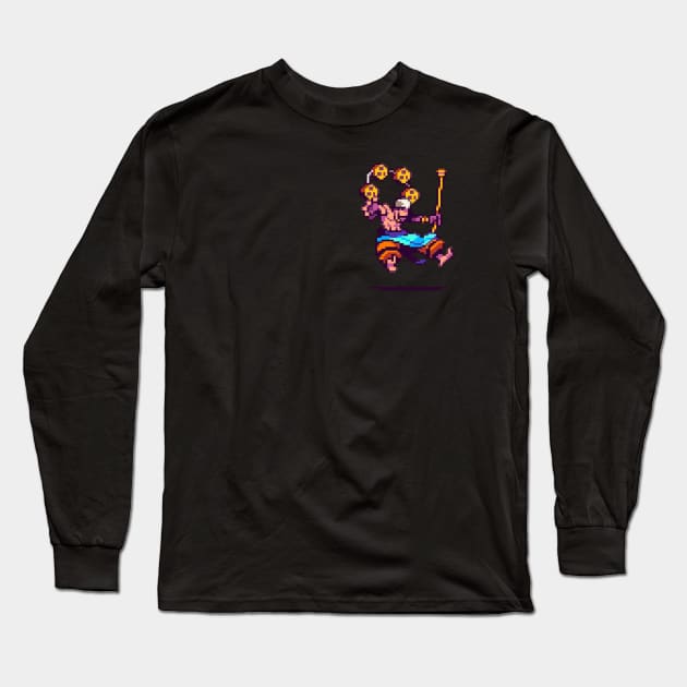 Enel 8bit Long Sleeve T-Shirt by Kopi Aiko Art